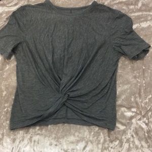 Grey Lululemon crop